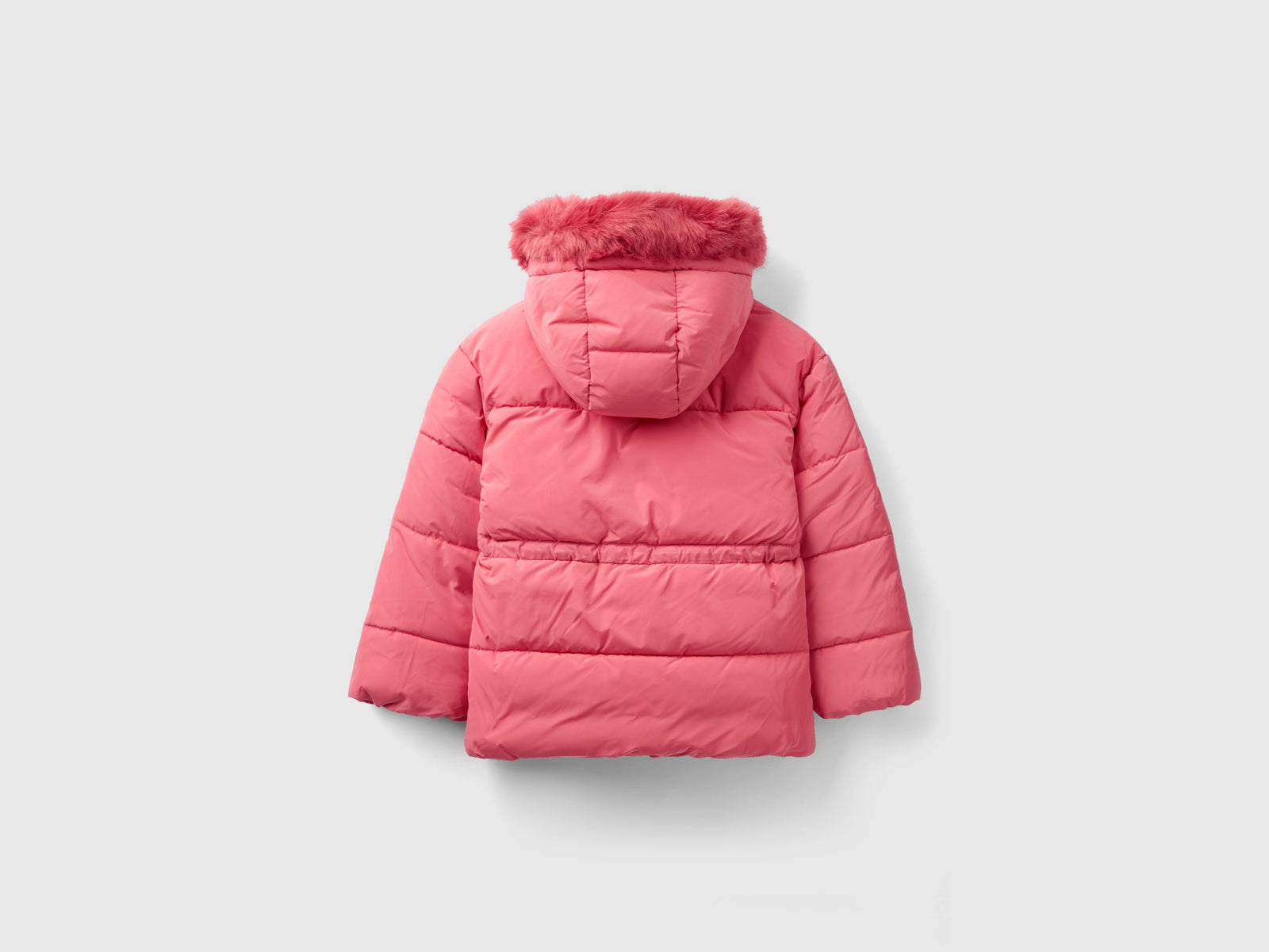 Piumino "Rain Defender" con coulisse da bambina rosa 2 | Benetton Outlet