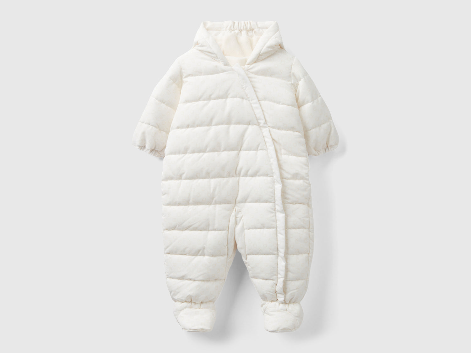 Tuta intera imbottita "Rain Defender" da neonato bianco panna | Benetton Outlet