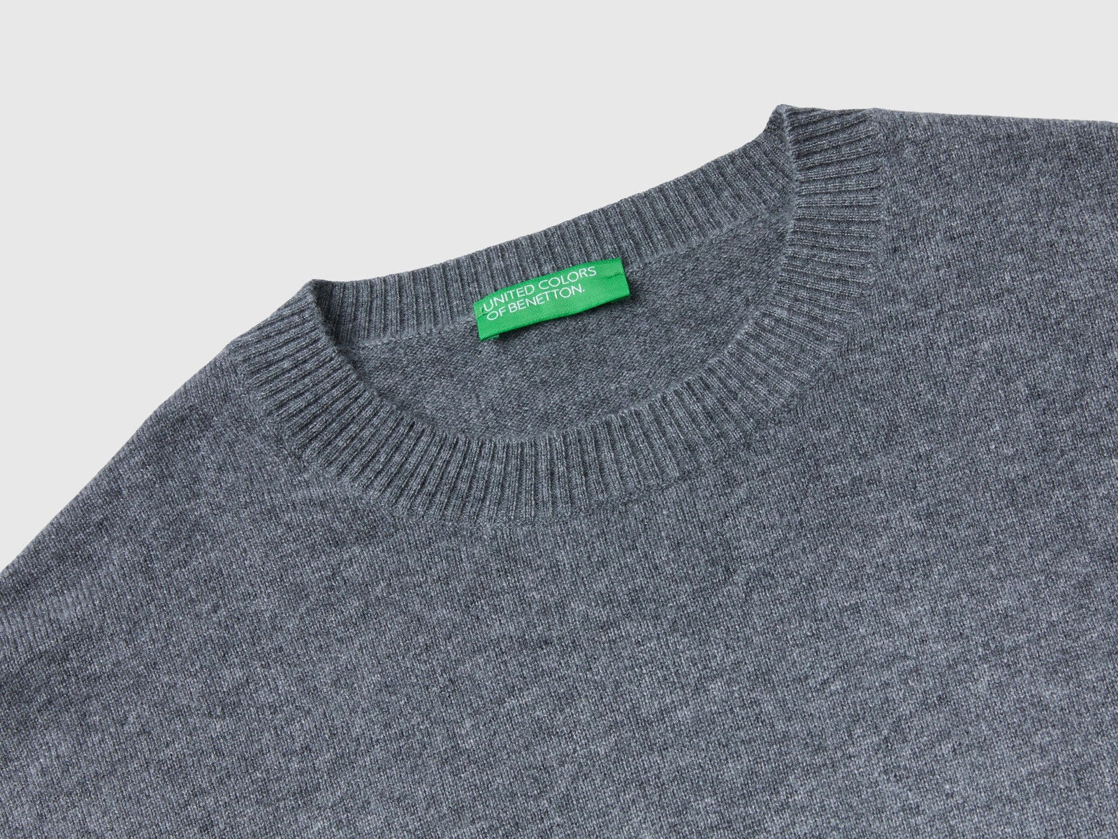 Maglia 100% cashmere da donna grigio scuro 3 | Benetton Outlet