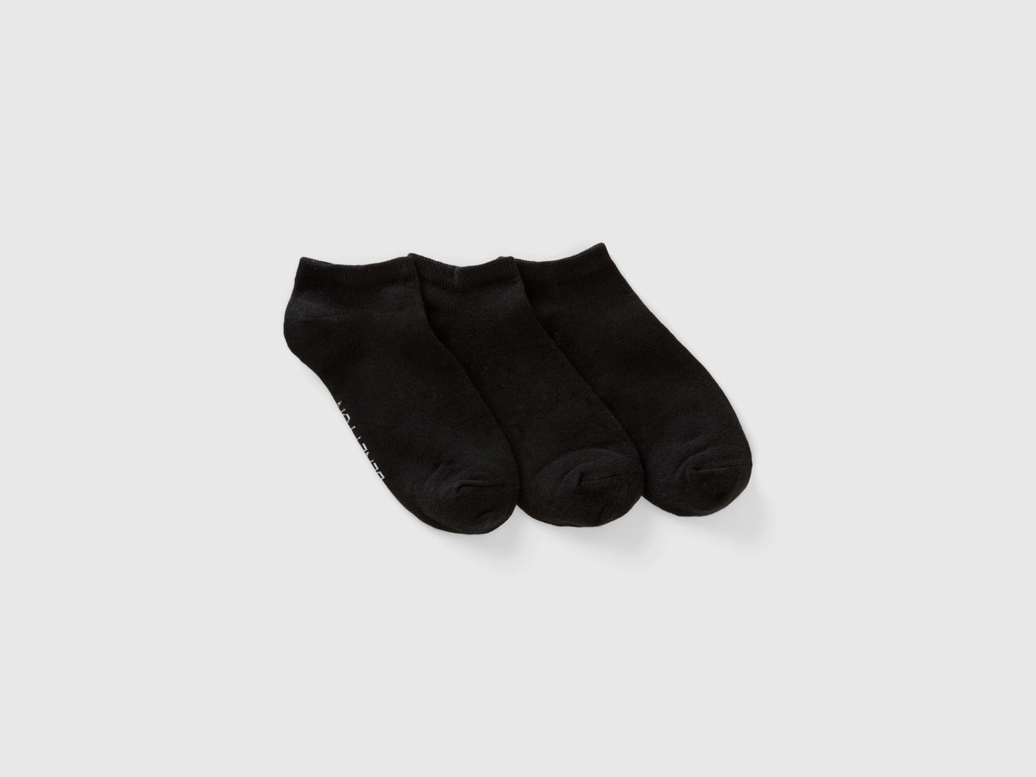 Set di calzini cortissimi da uomo nero | Benetton Outlet