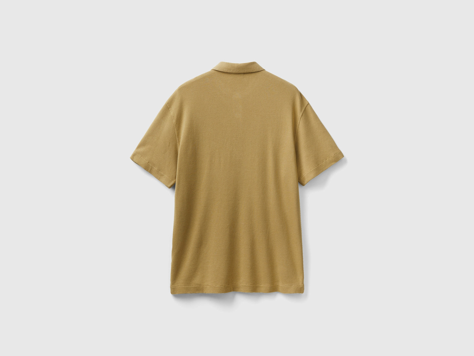 Polo con taschino relaxed fit da uomo beige 2 | Benetton Outlet
