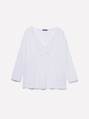 T-shirt con arriccio