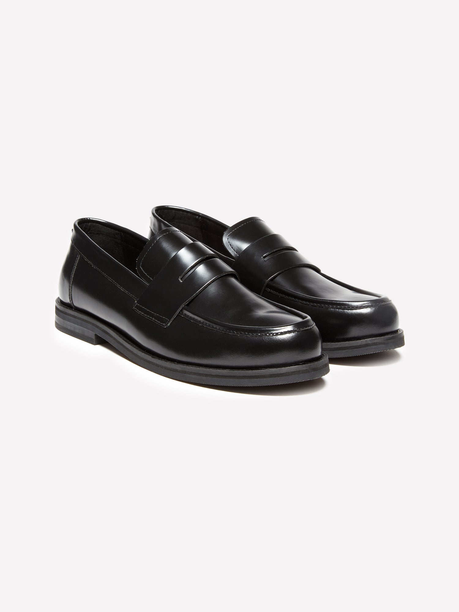 Mocassini 100% pelle da uomo nero | Sisley Outlet