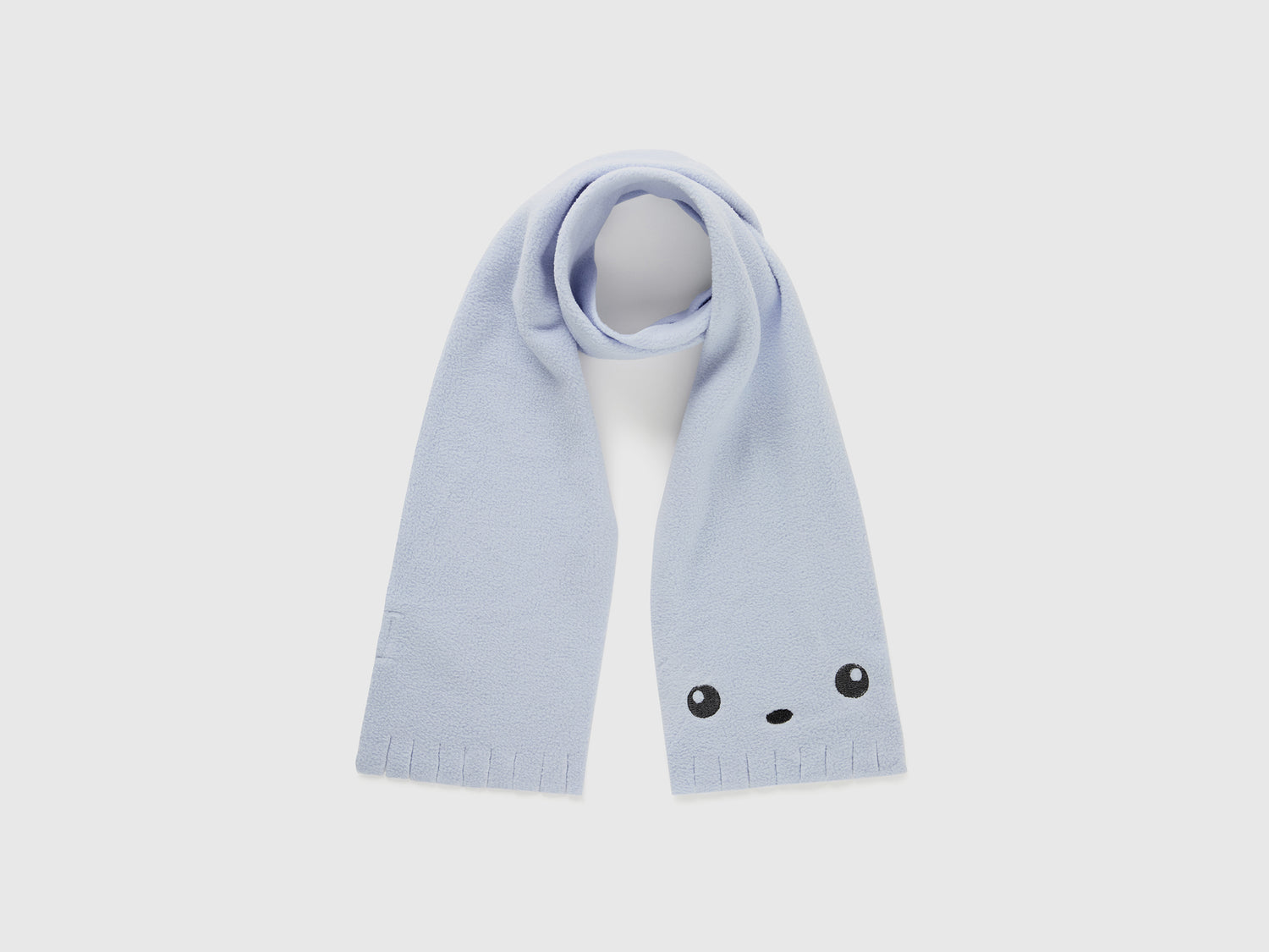 Sciarpa in morbido pile da neonato celeste | Benetton Outlet