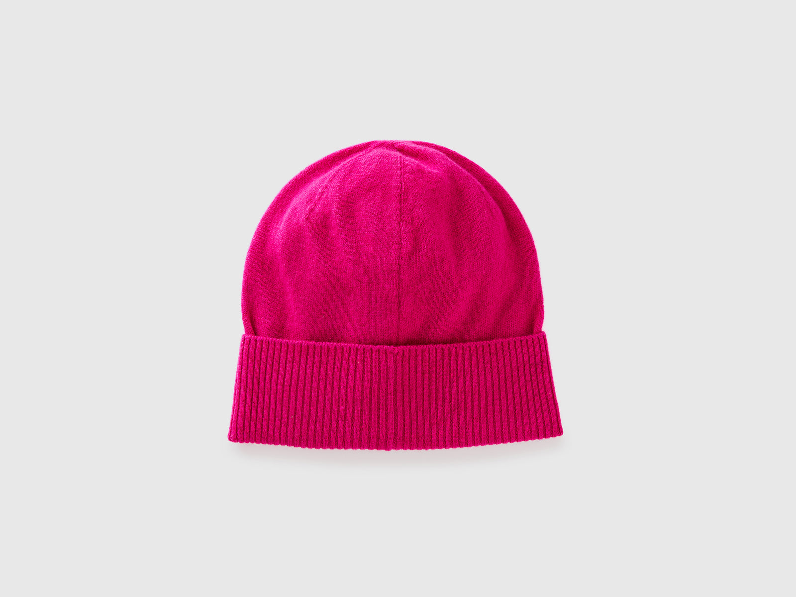 Cappello in pura lana Merino da donna ciclamino 2 | Benetton Outlet