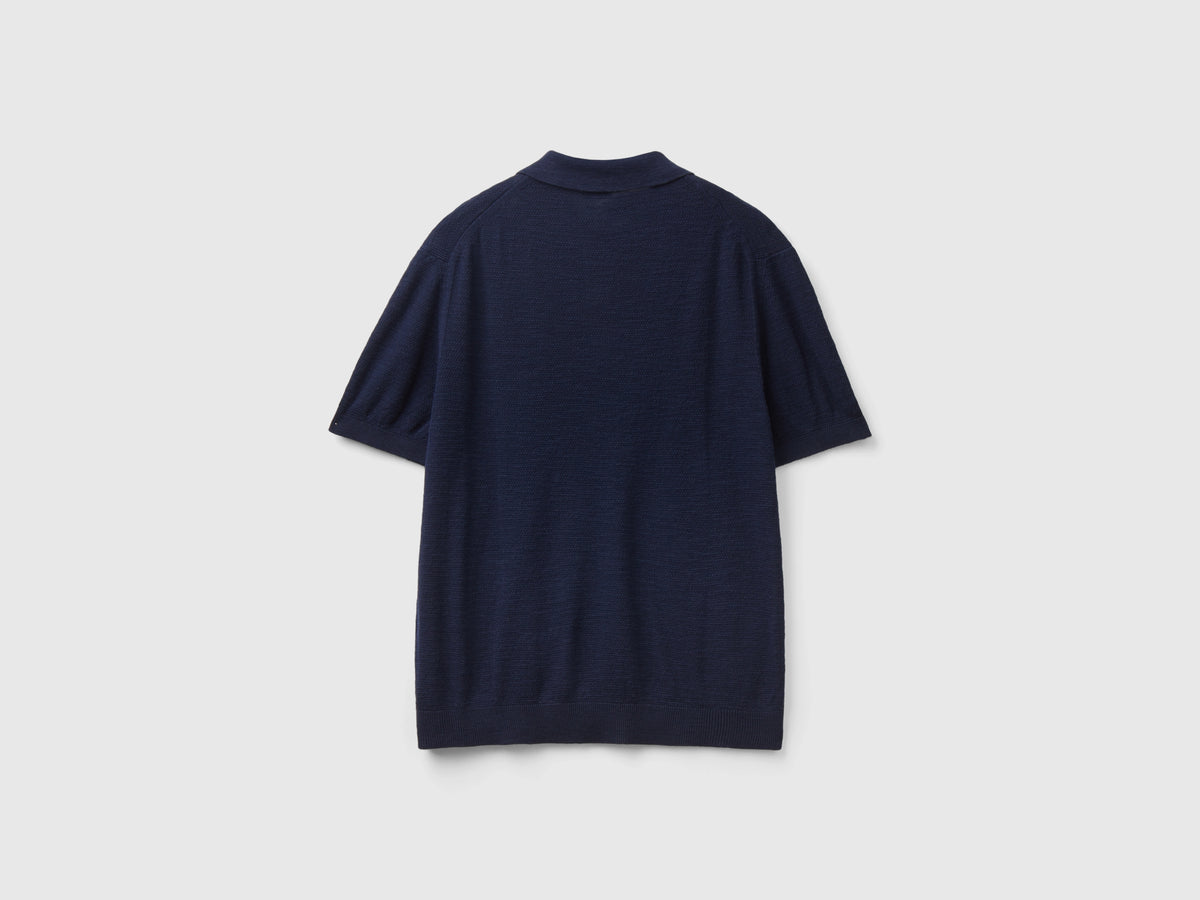Polo in misto lino
