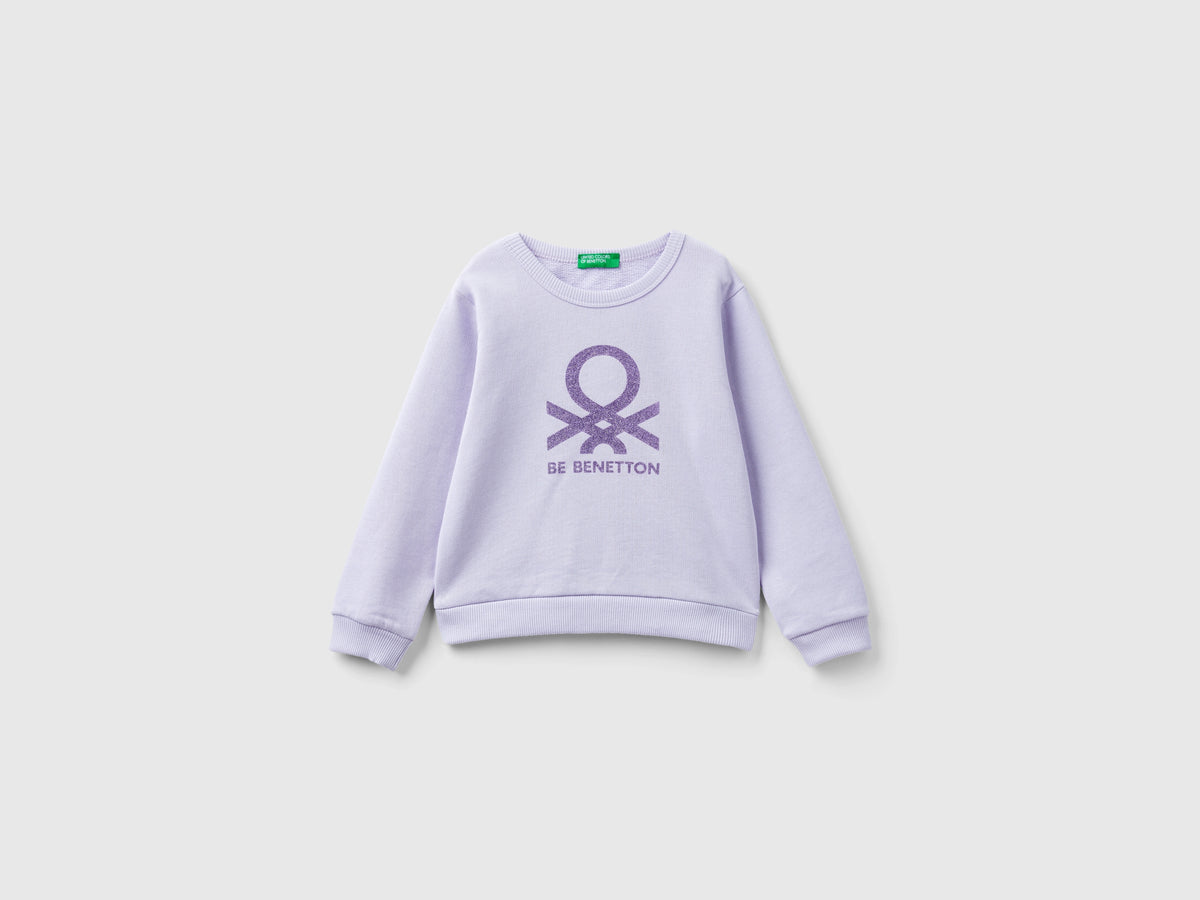 Felpa 100% cotone bio con logo
