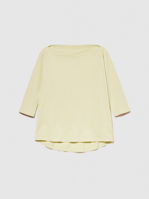 T-shirt con fondo stondato