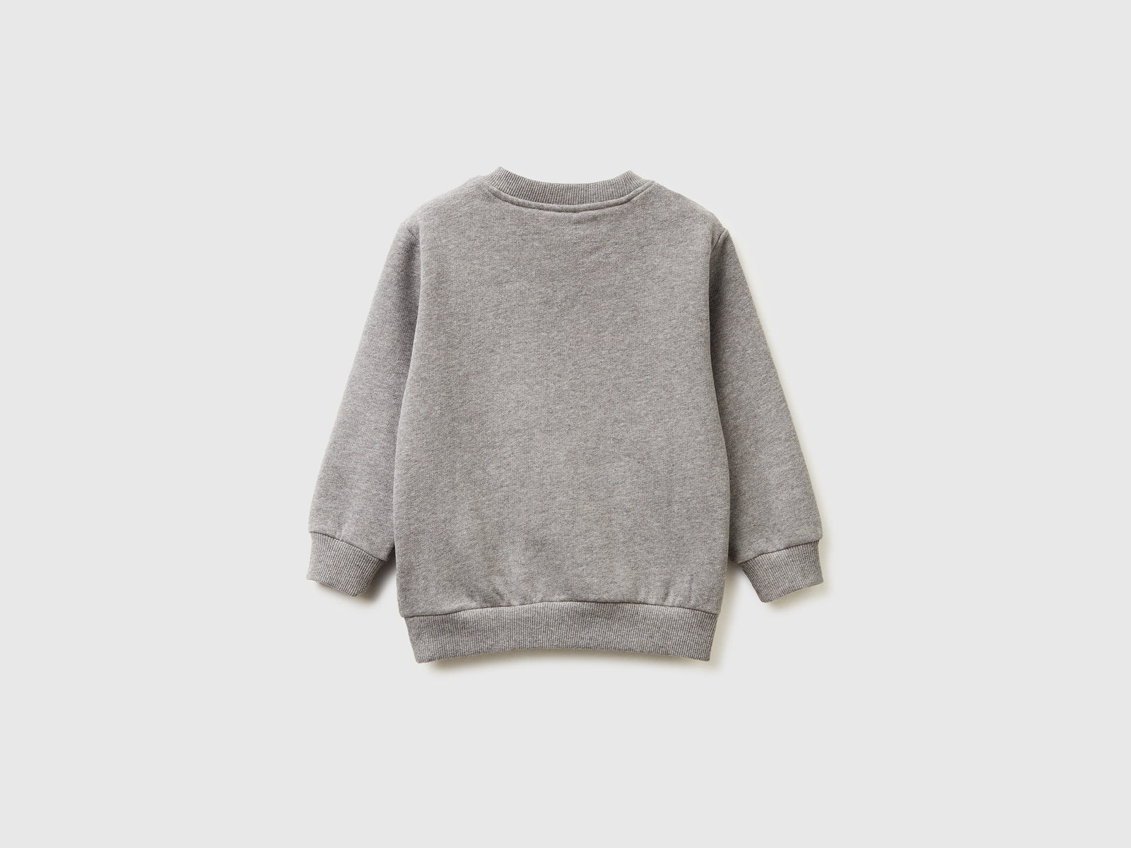 Calda felpa con tasca a marsupio da bimbo grigio scuro 2 | Benetton Outlet