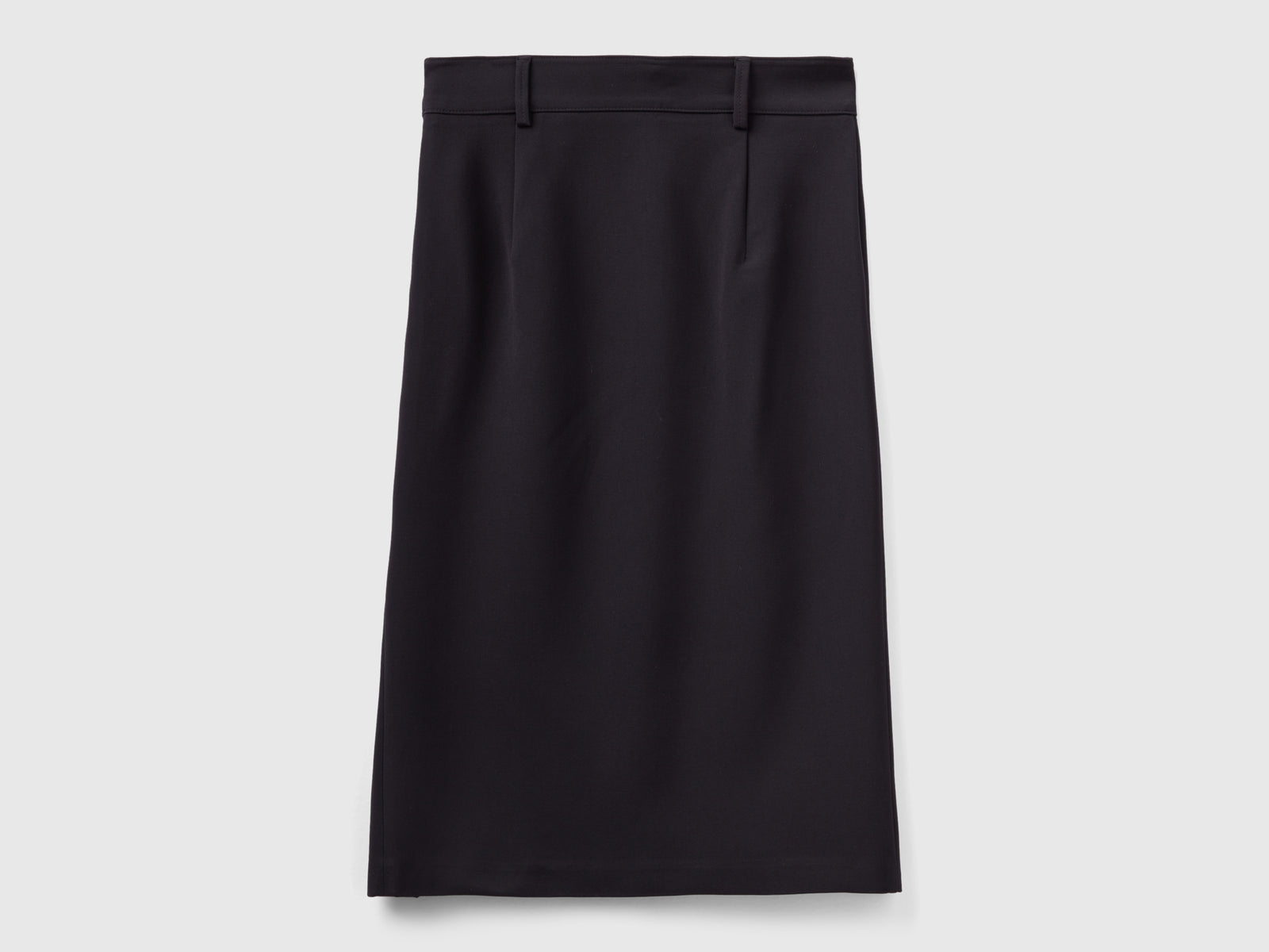 Longuette in misto viscosa stretch da donna nero 2 | Benetton Outlet