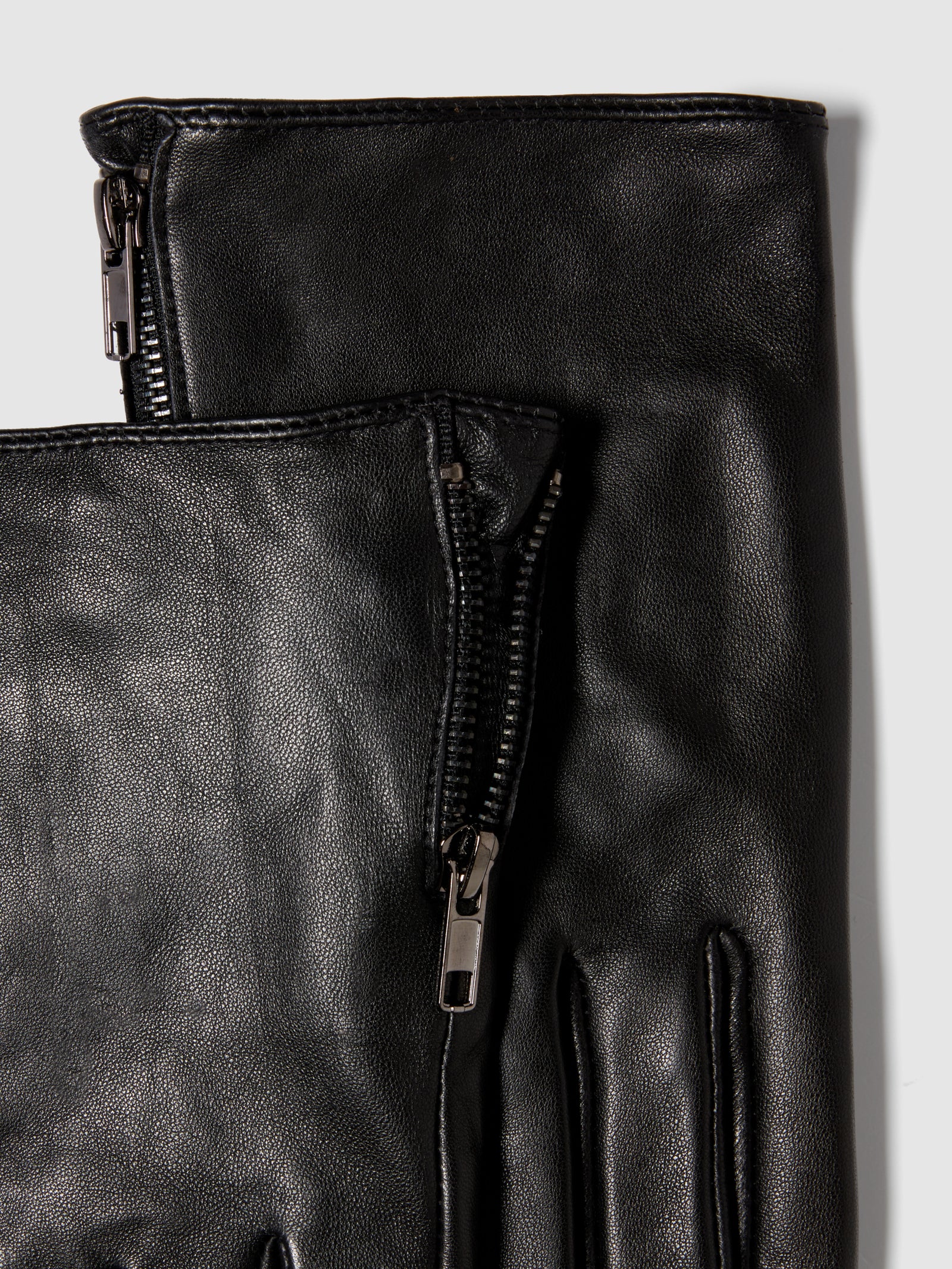 Guanti 100% pelle da uomo nero 2 | Sisley Outlet
