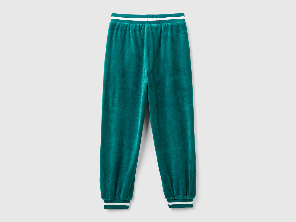 Pantaloni in ciniglia con coulisse