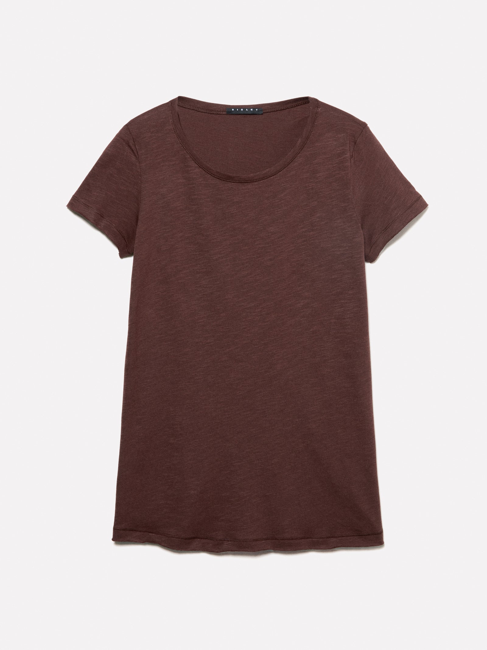 T-shirt girocollo marrone da donna marrone scuro | Sisley Outlet