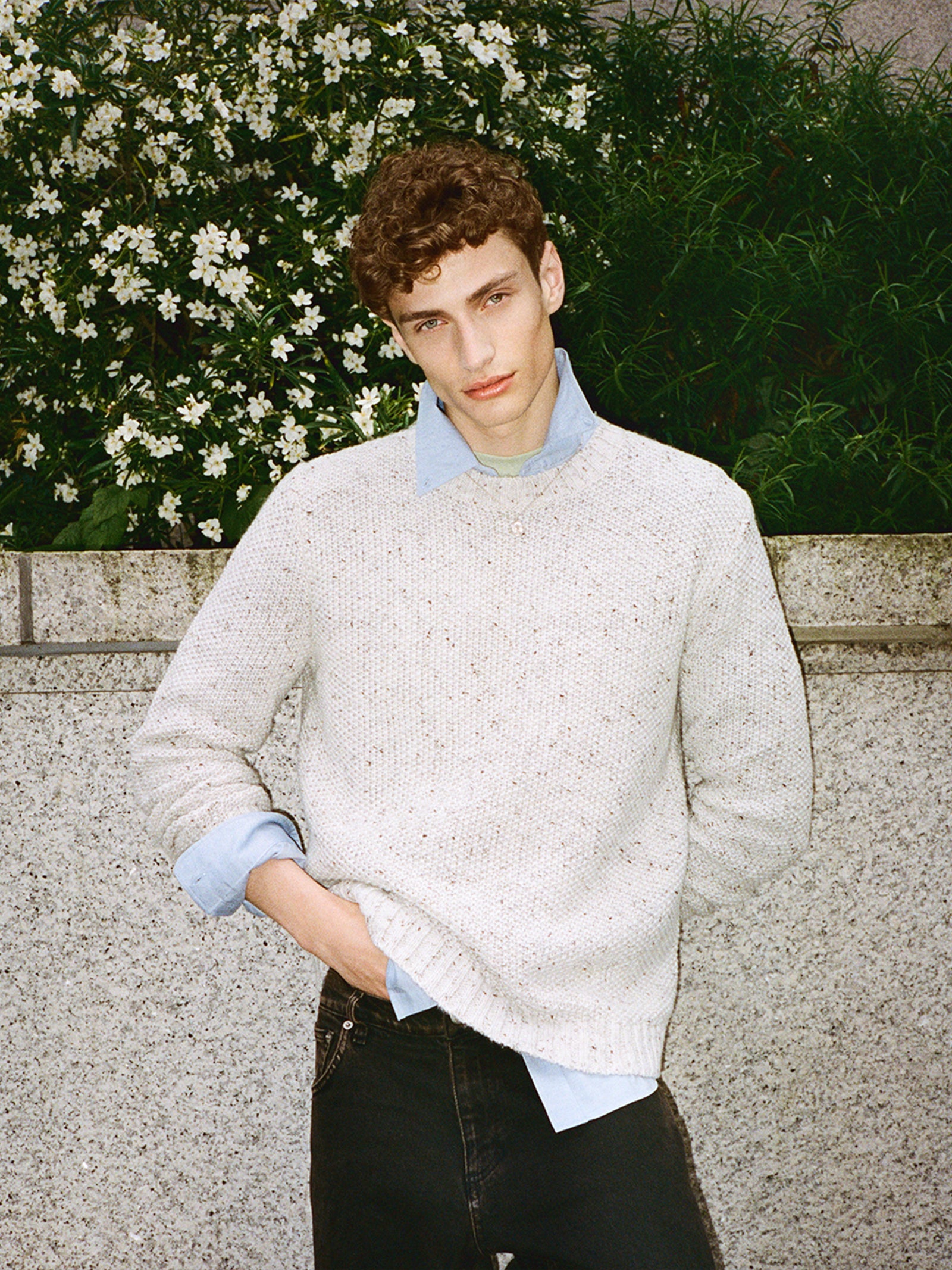 Maglia regular fit da uomo beige 2 | Sisley Outlet