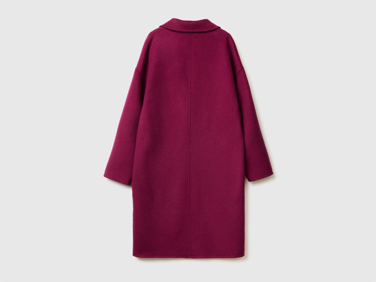 Cappotto midi in misto lana
