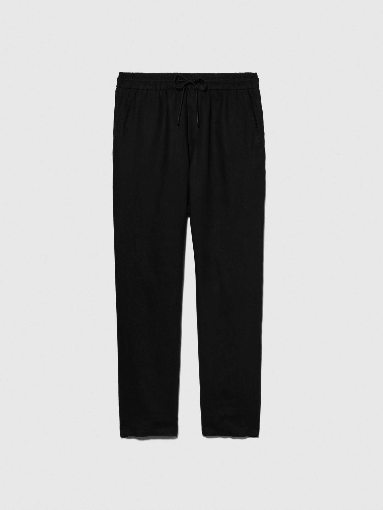 Joggers 100% lino da uomo nero | Sisley Outlet