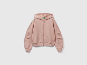 Felpa con zip e cappuccio