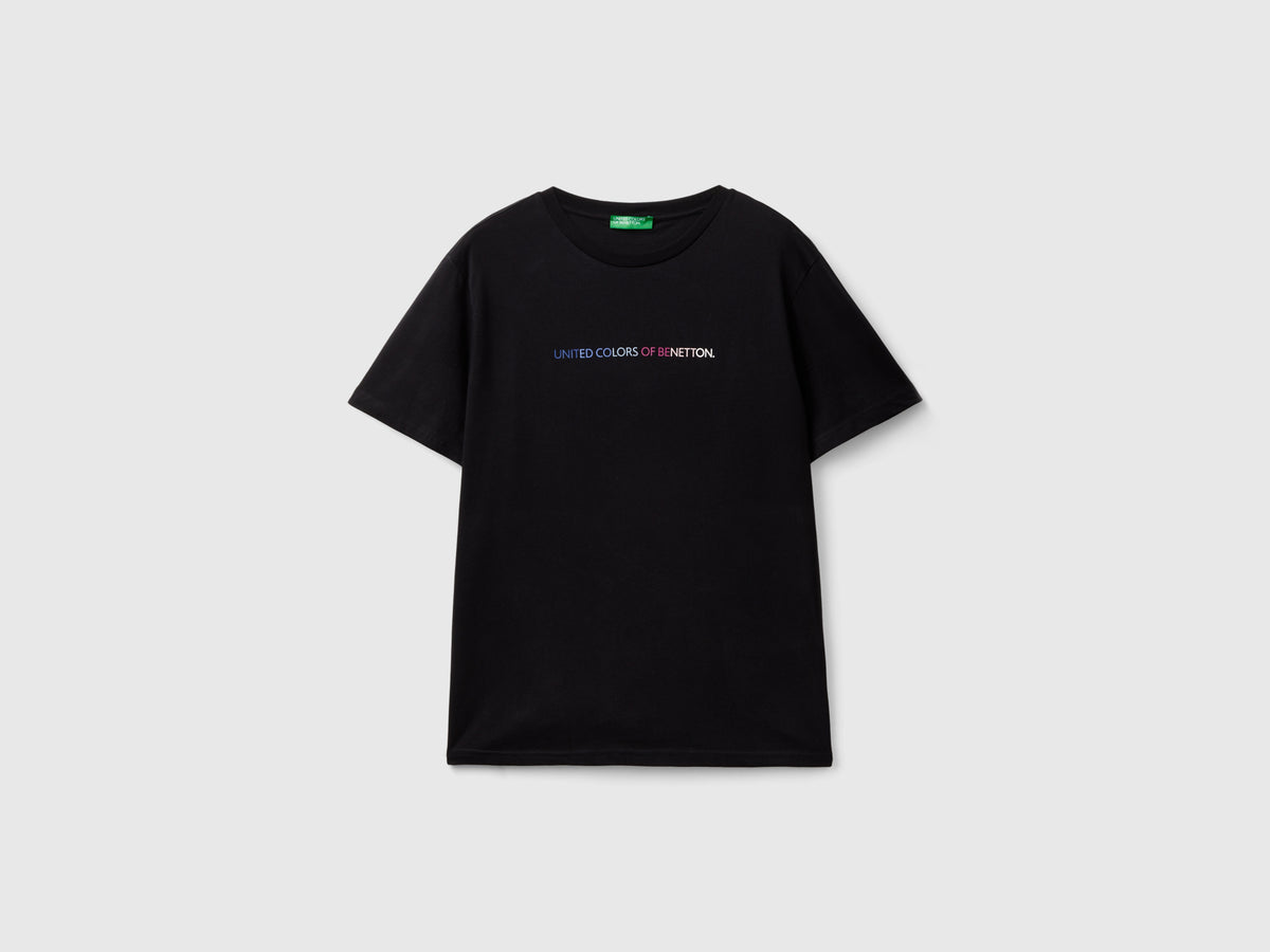 T-shirt in cotone bio con logo