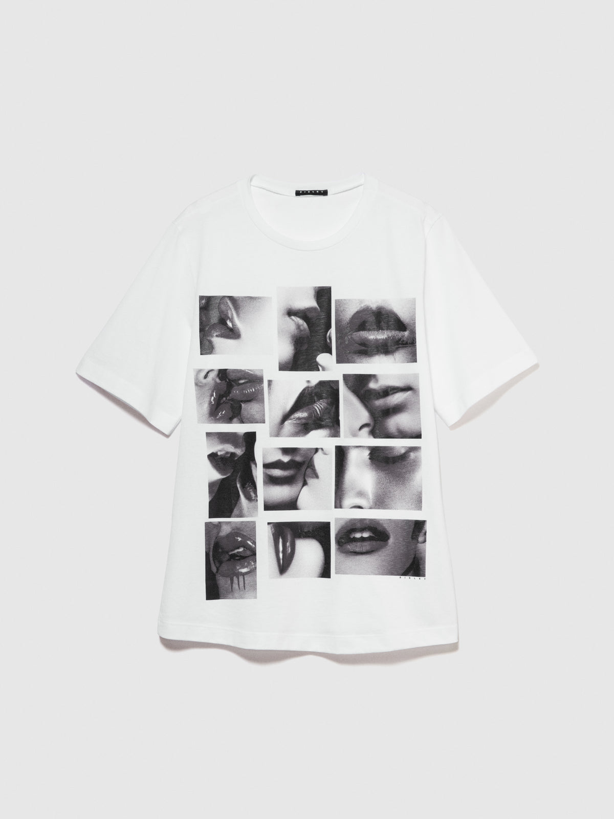 T-shirt con stampa laminata