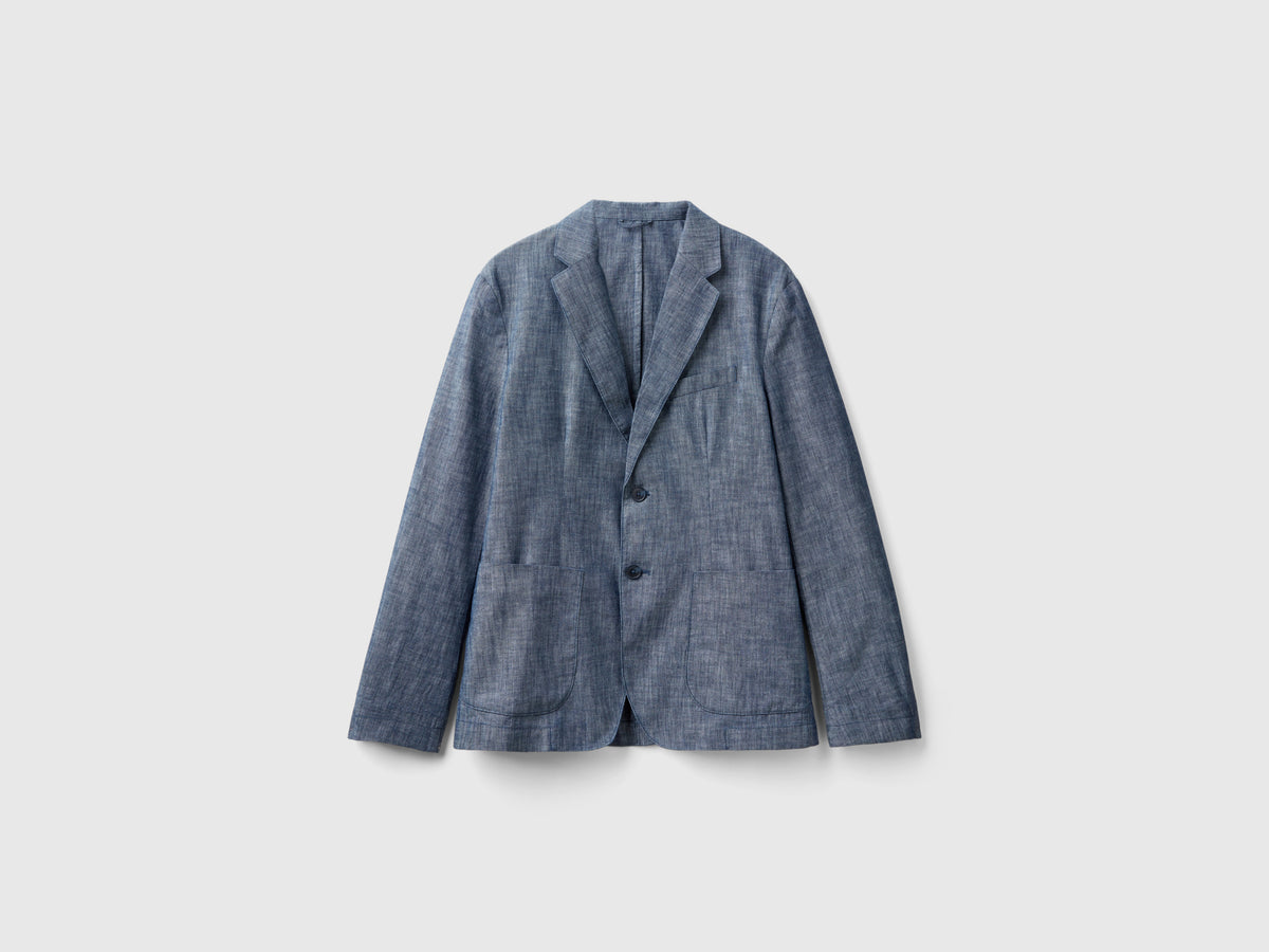 Blazer in chambray