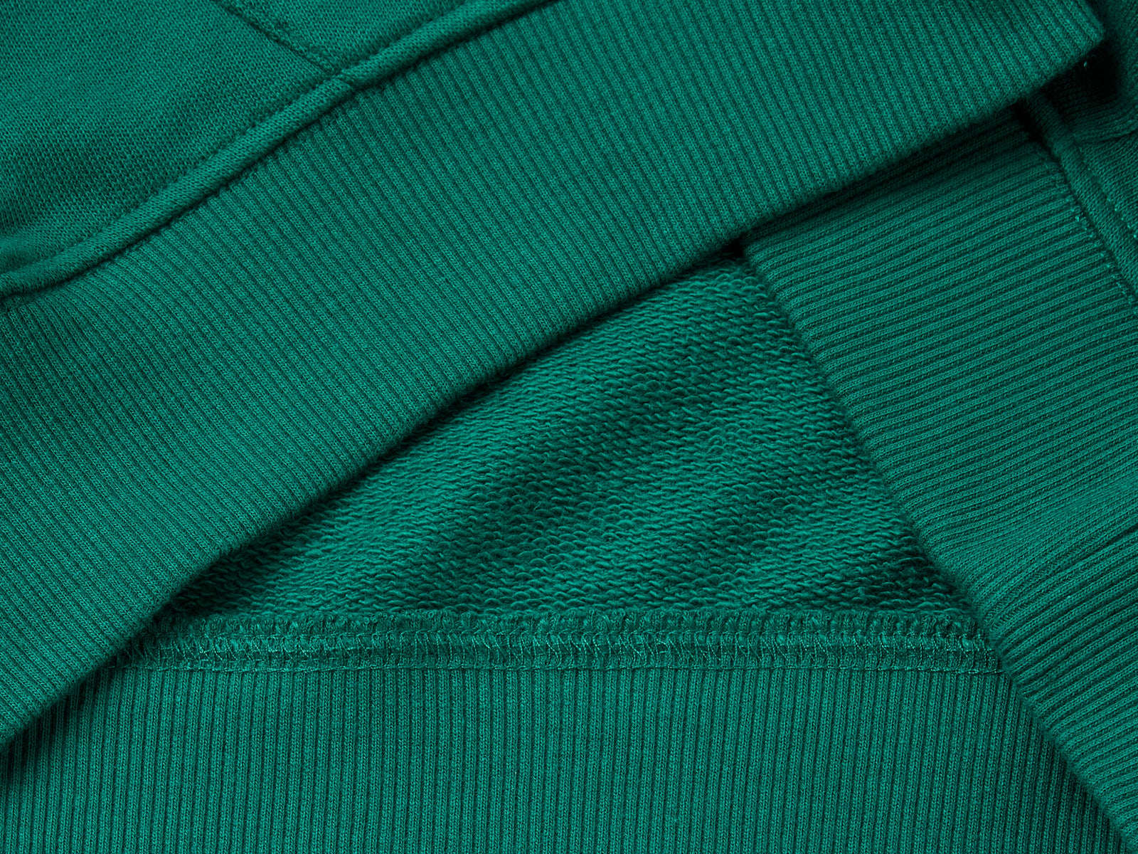 Felpa con stampa e cappuccio da bambino verde scuro 3 | Benetton Outlet