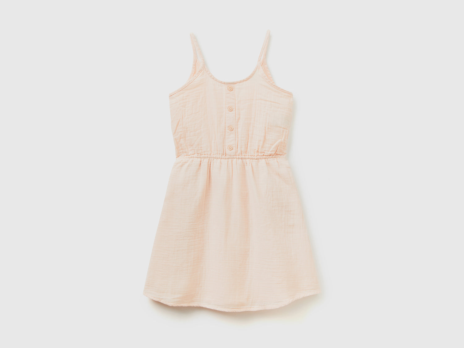 Abito corto foderato da bambina rosa | Benetton Outlet