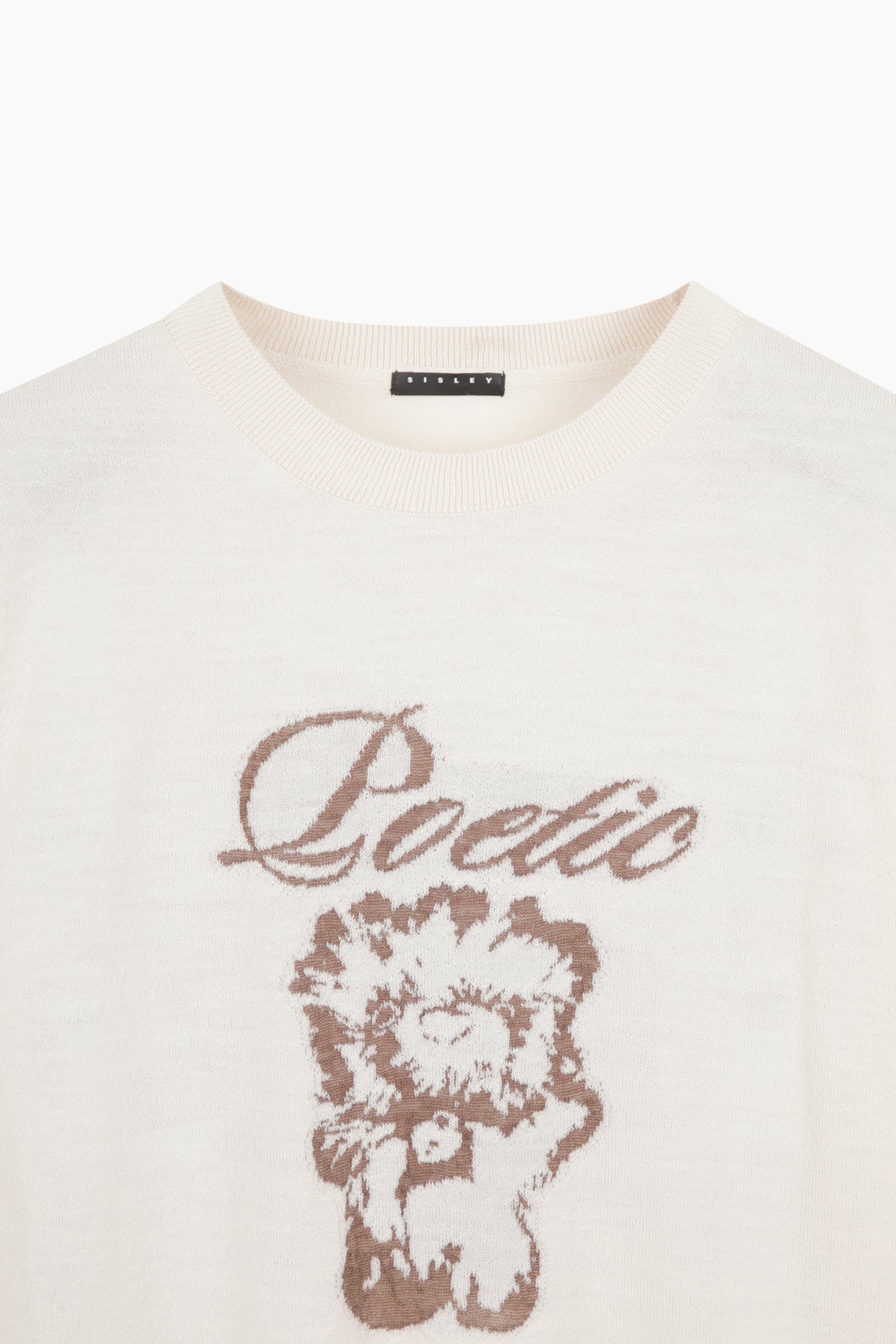 Maglia con orsetto da donna bianco panna 3 | Sisley Outlet