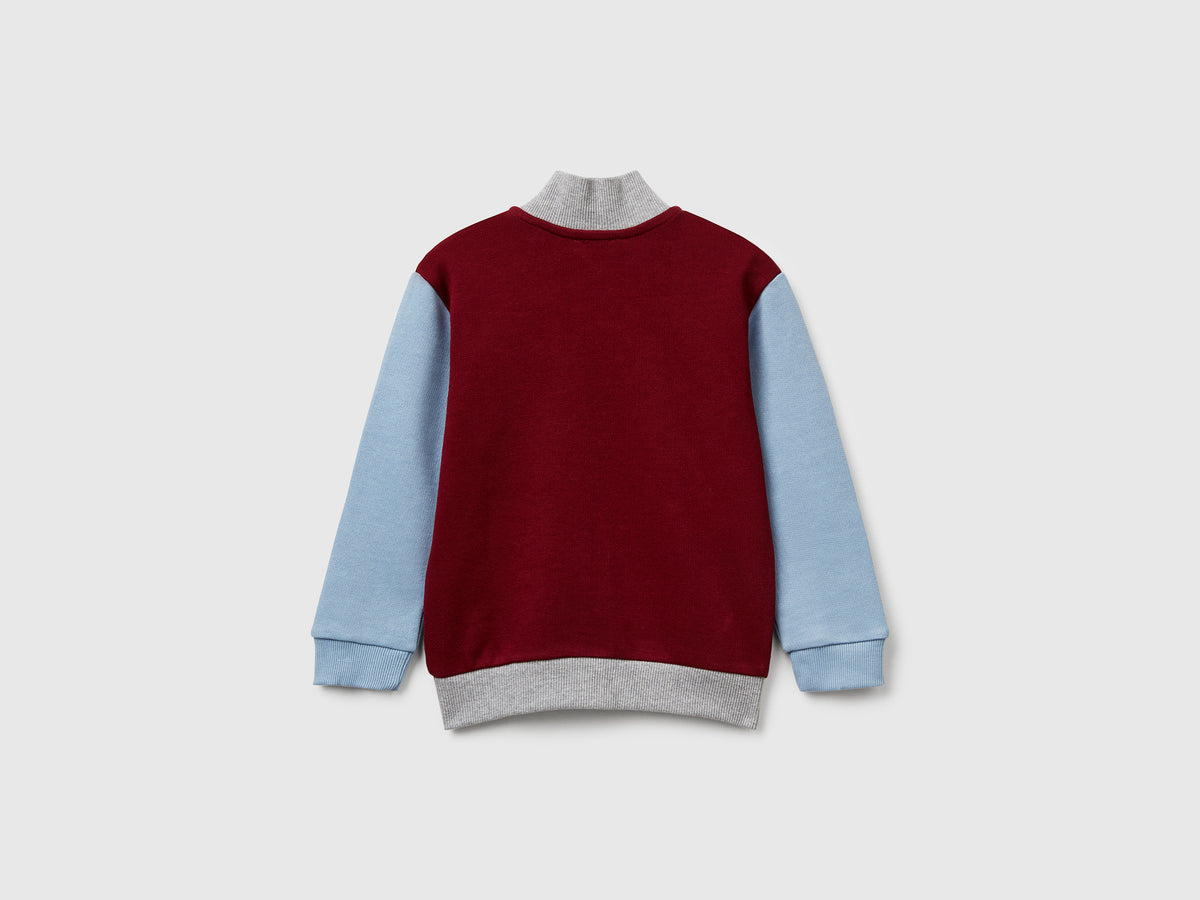 Felpa in cotone con logo
