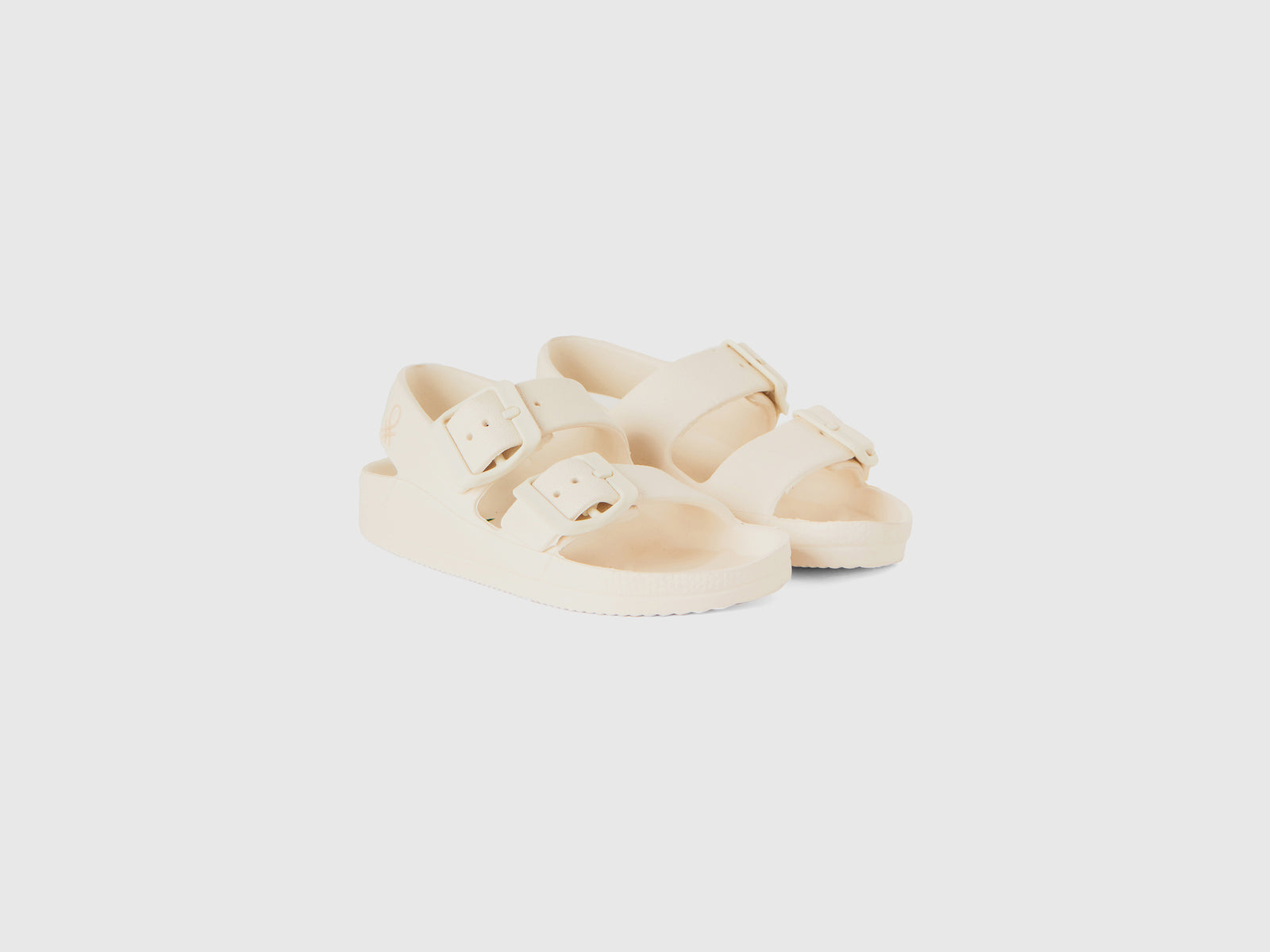 Sandali in gomma leggera da bimbo bianco 3 | Benetton Outlet