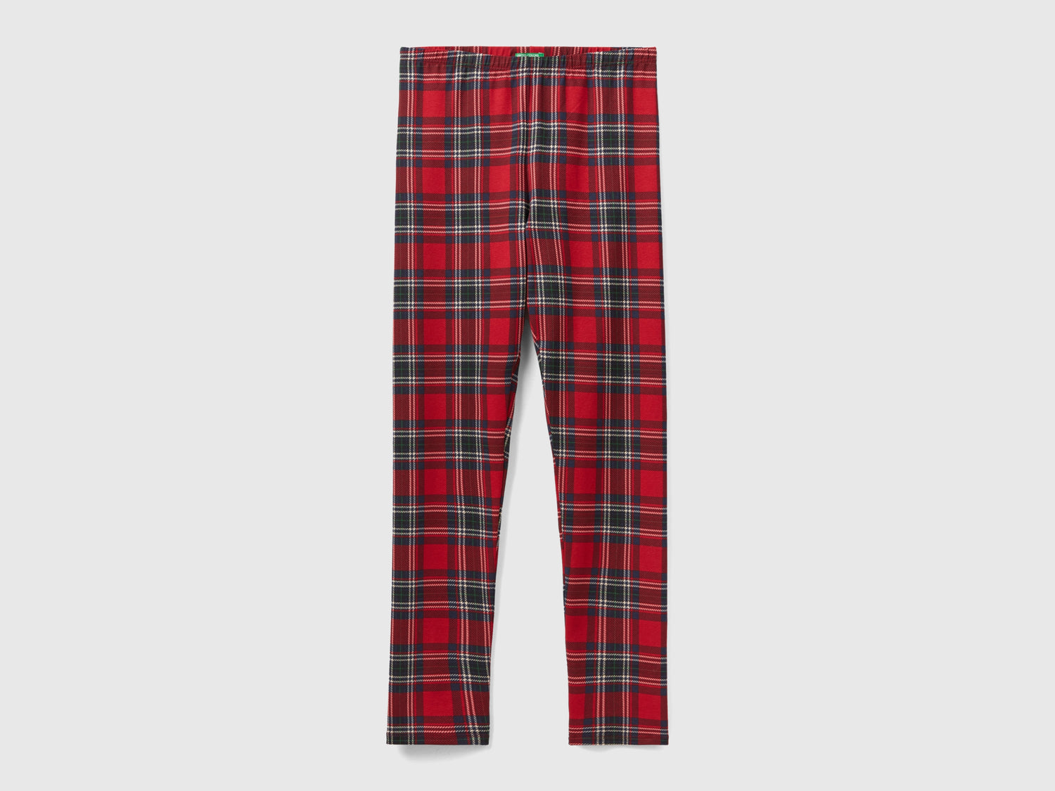 Leggings tartan da donna rosso | Benetton Outlet