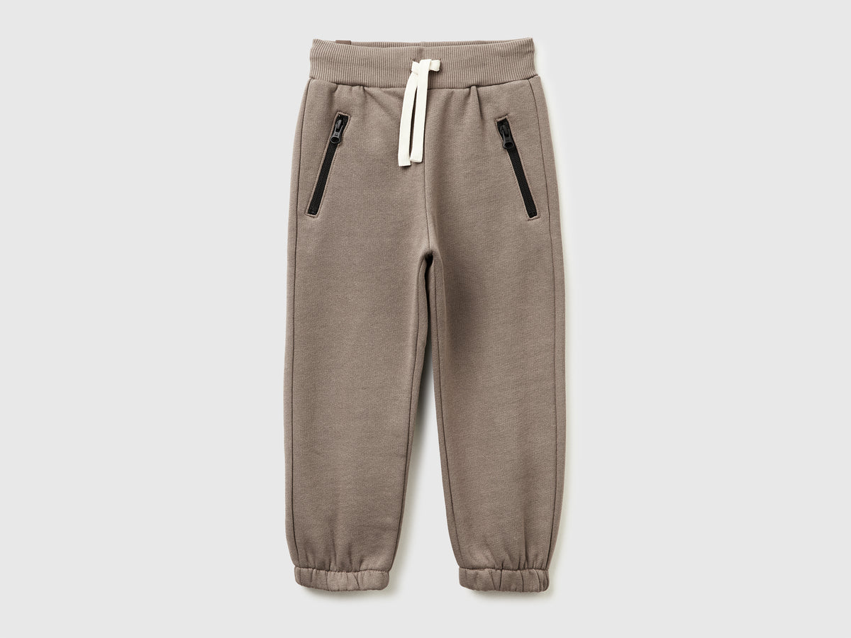 Joggers in calda felpa con coulisse