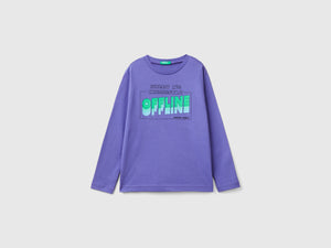 T-shirt con stampa in caldo cotone bio