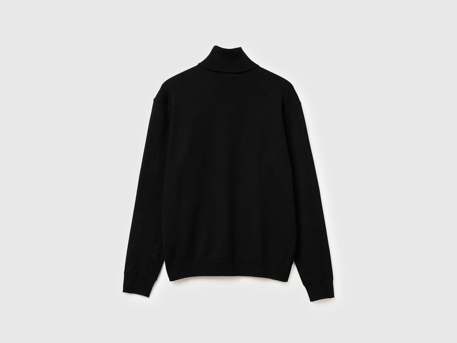 Dolcevita in misto viscosa da uomo nero 2 | Benetton Outlet