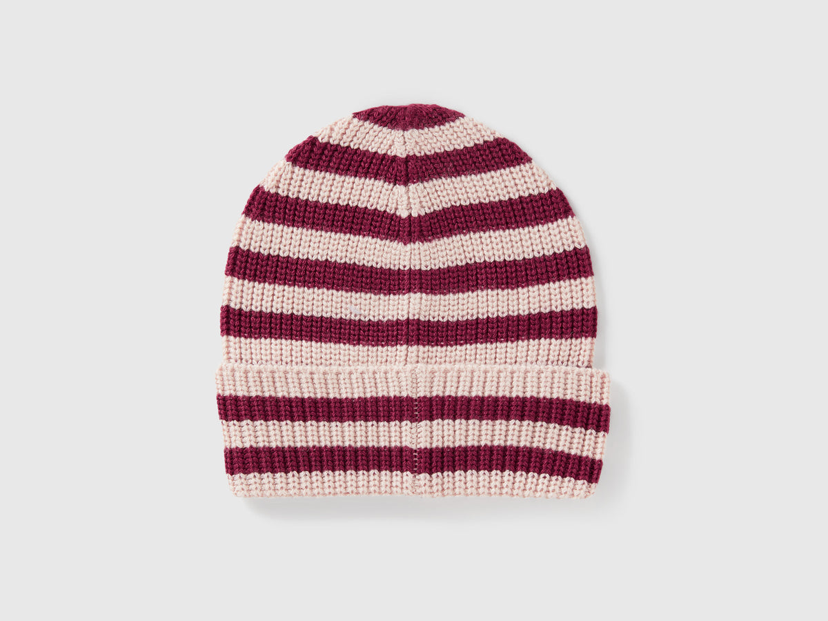 Cappellino in maglia a righe