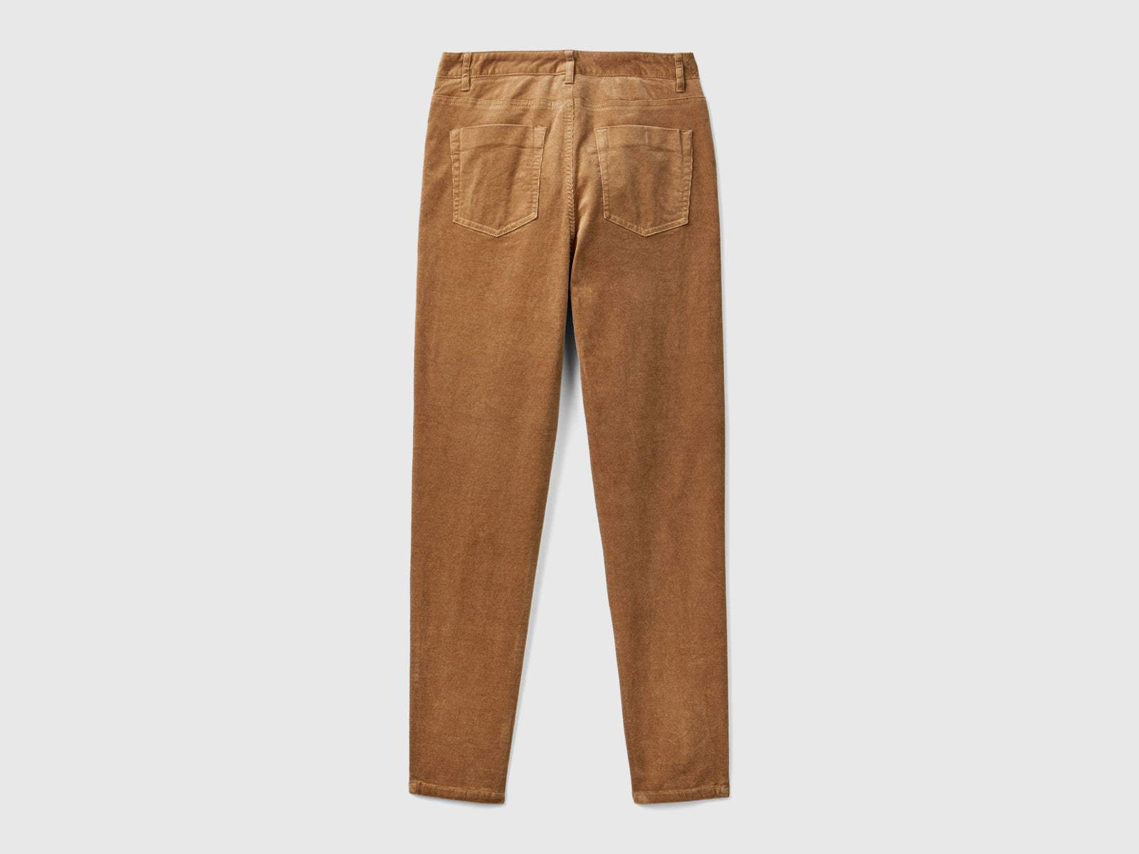 Five-pocket velvet trousers da donna cammello 2 | Benetton Outlet