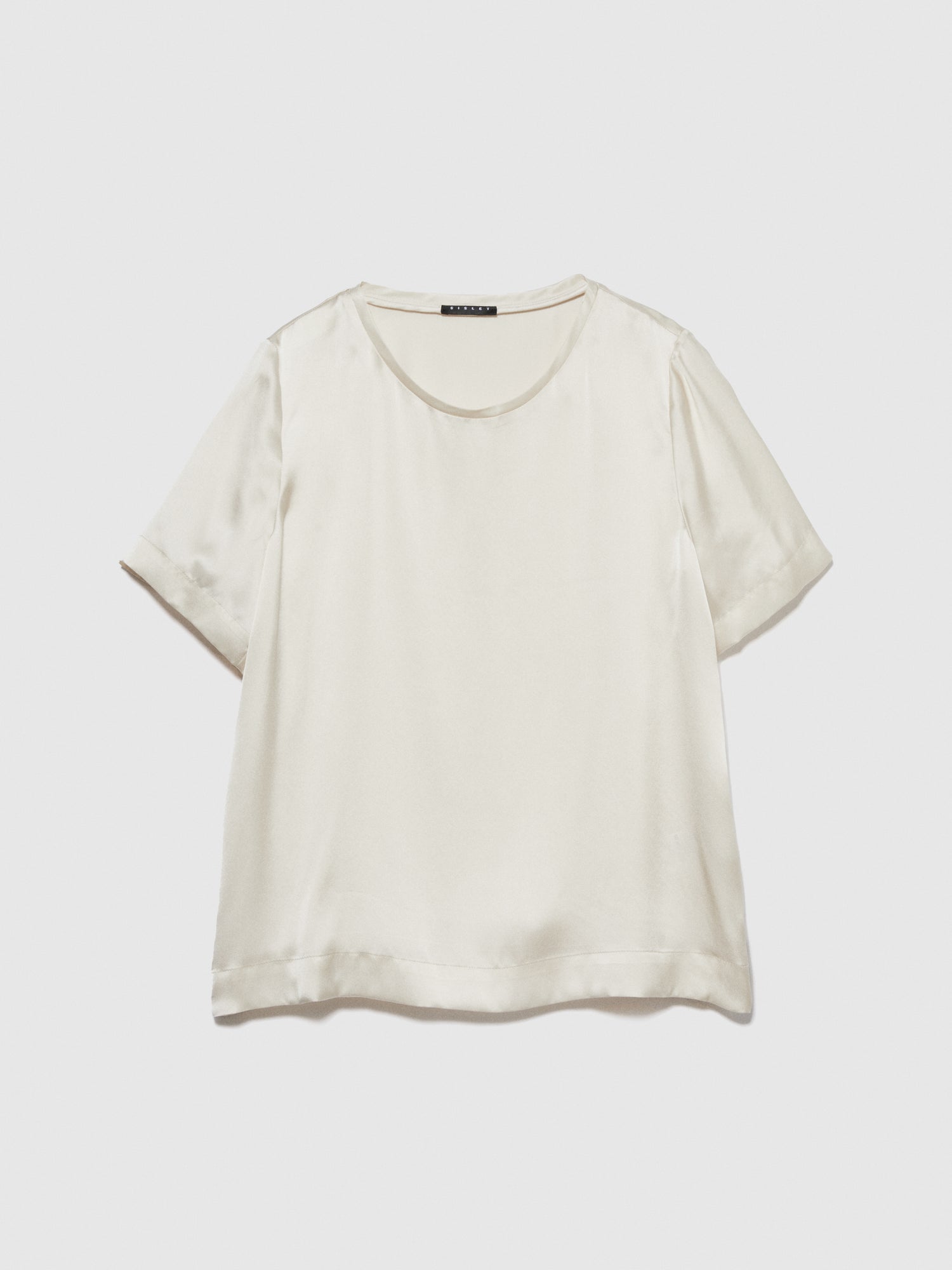 Blusa in seta da donna bianco panna | Sisley Outlet