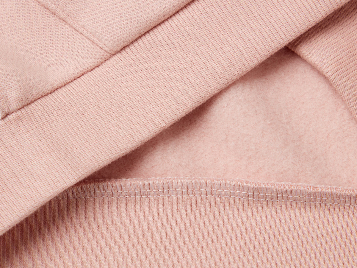 Felpa con zip e paillettes