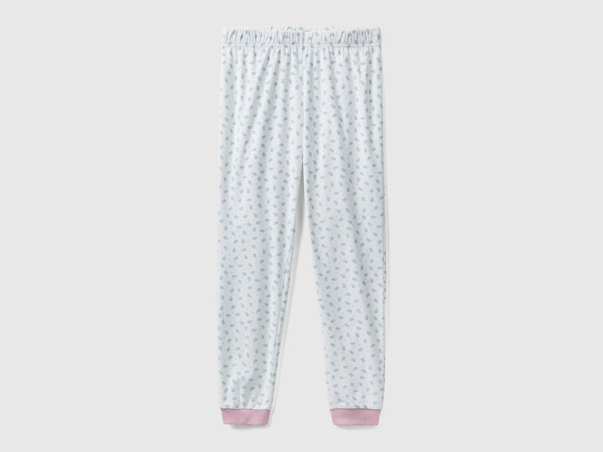 Pantaloni slim fit a fiori