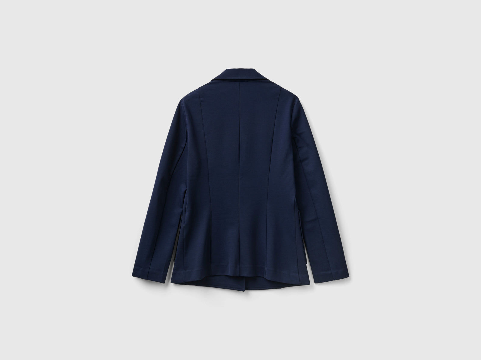Blazer in misto viscosa stretch da donna blu scuro 2 | Benetton Outlet