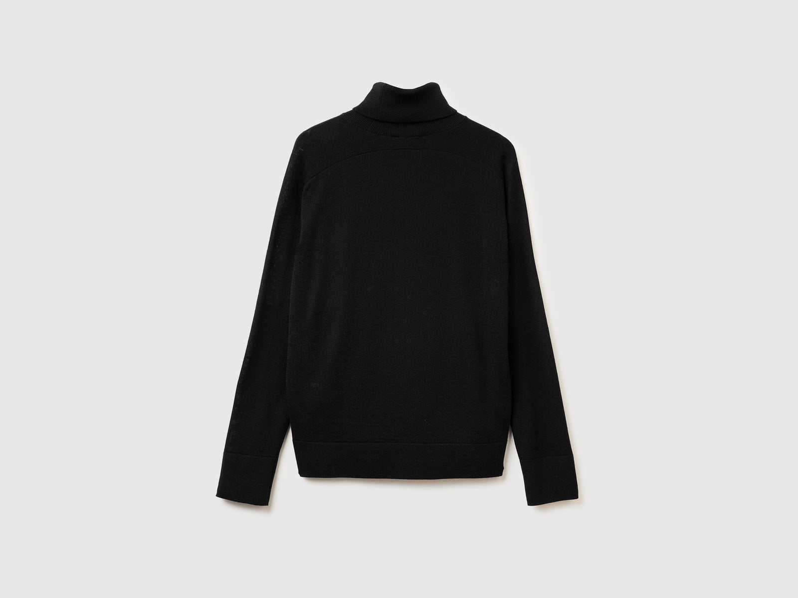 Dolcevita in pura lana Merino da donna nero 2 | Benetton Outlet