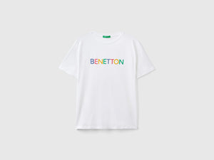 T-shirt in cotone bio con logo
