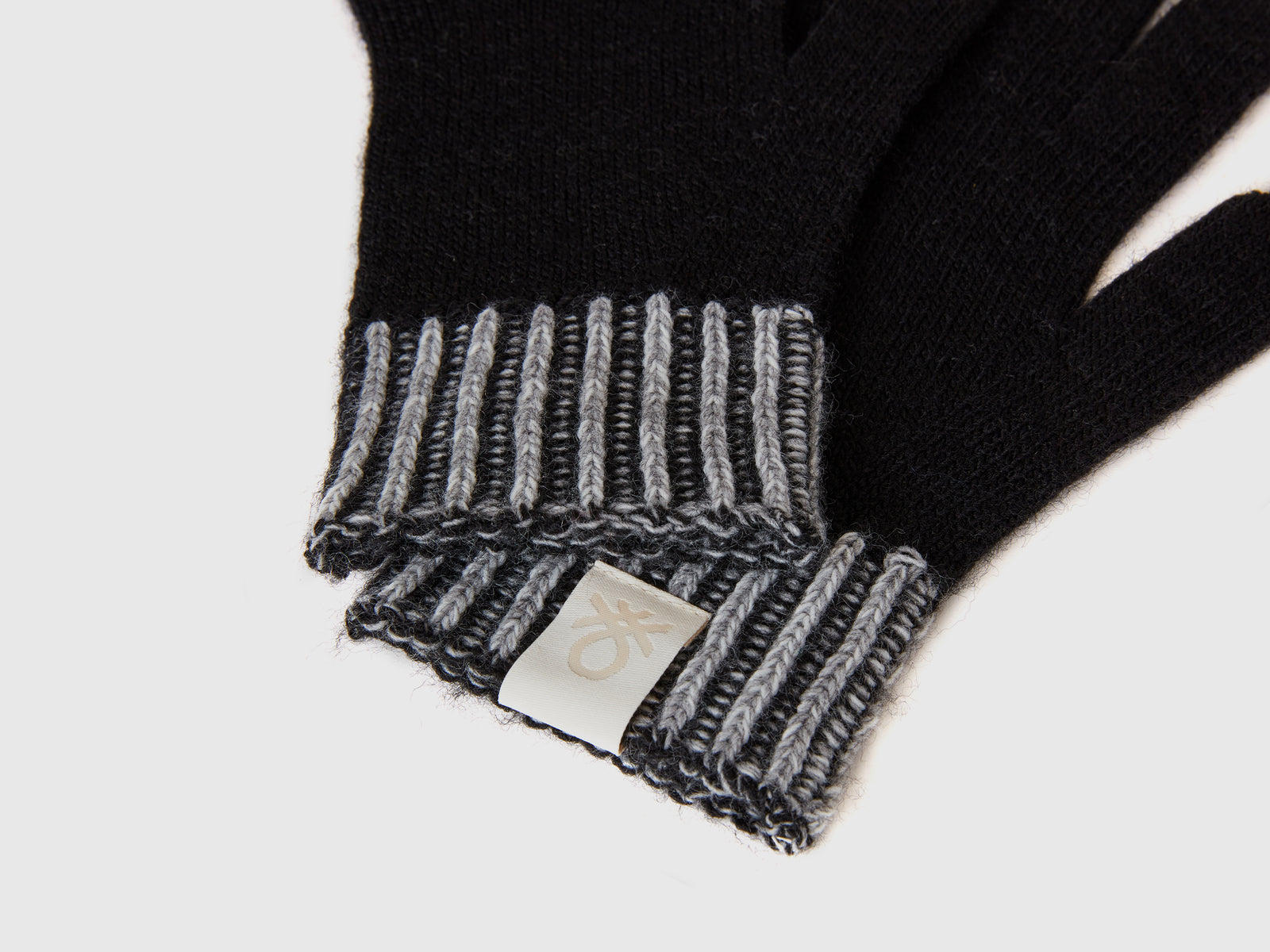 Knitted gloves da bambino nero 3 | Benetton Outlet