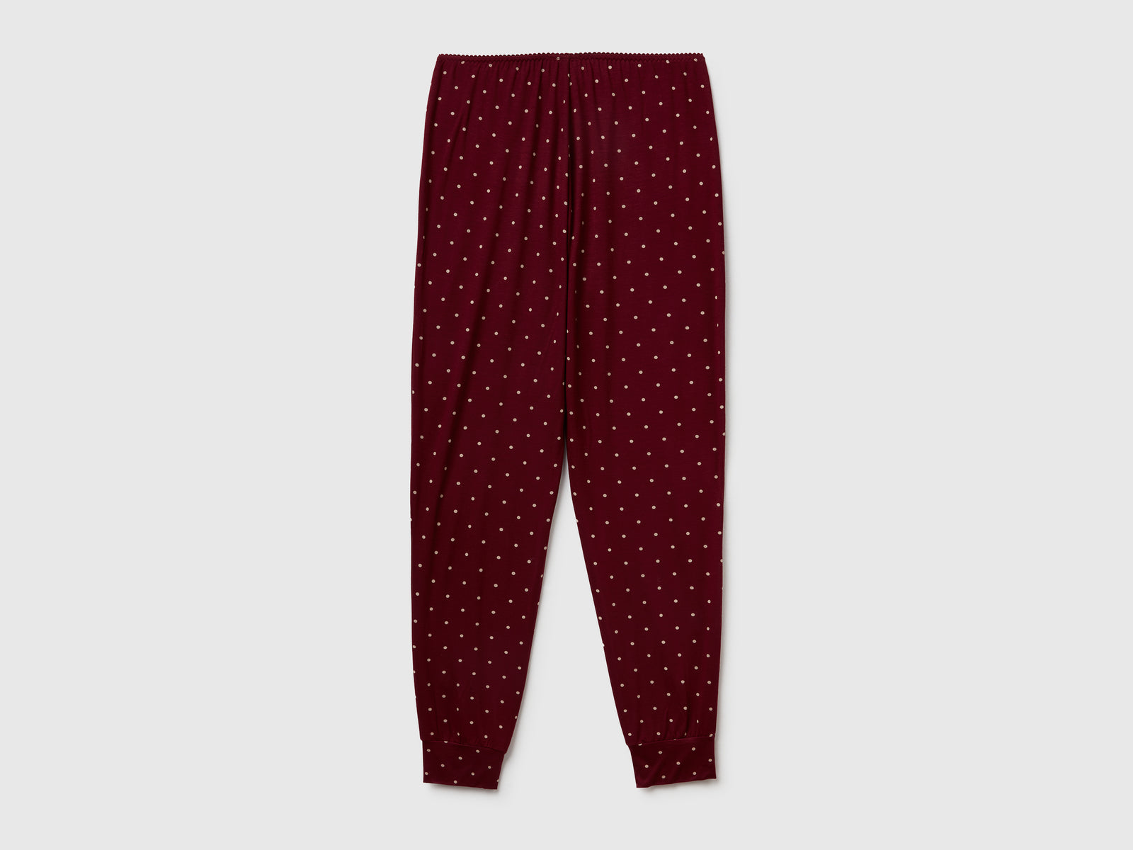 Pantaloni rossi con stampa pois da donna bordeaux 2 | Benetton Outlet