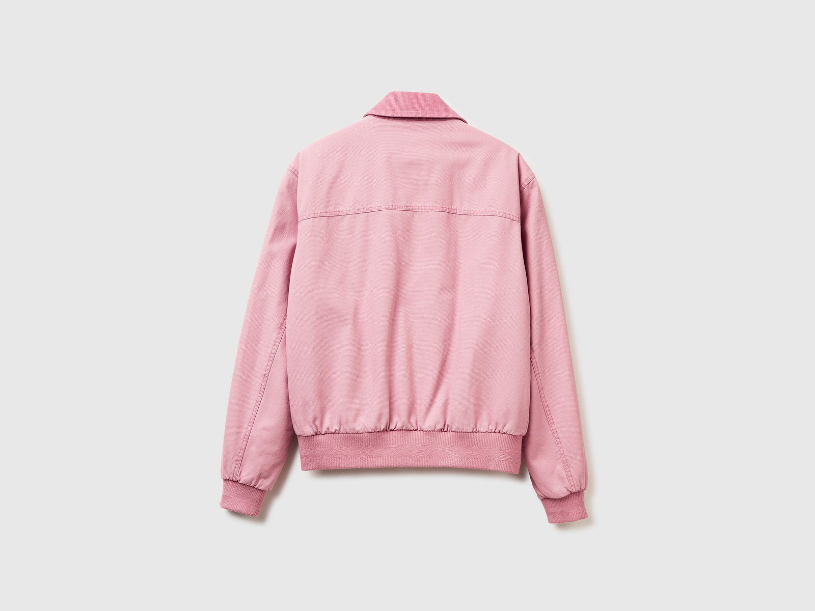 Giubbino imbottito in puro cotone da uomo rosa 2 | Benetton Outlet