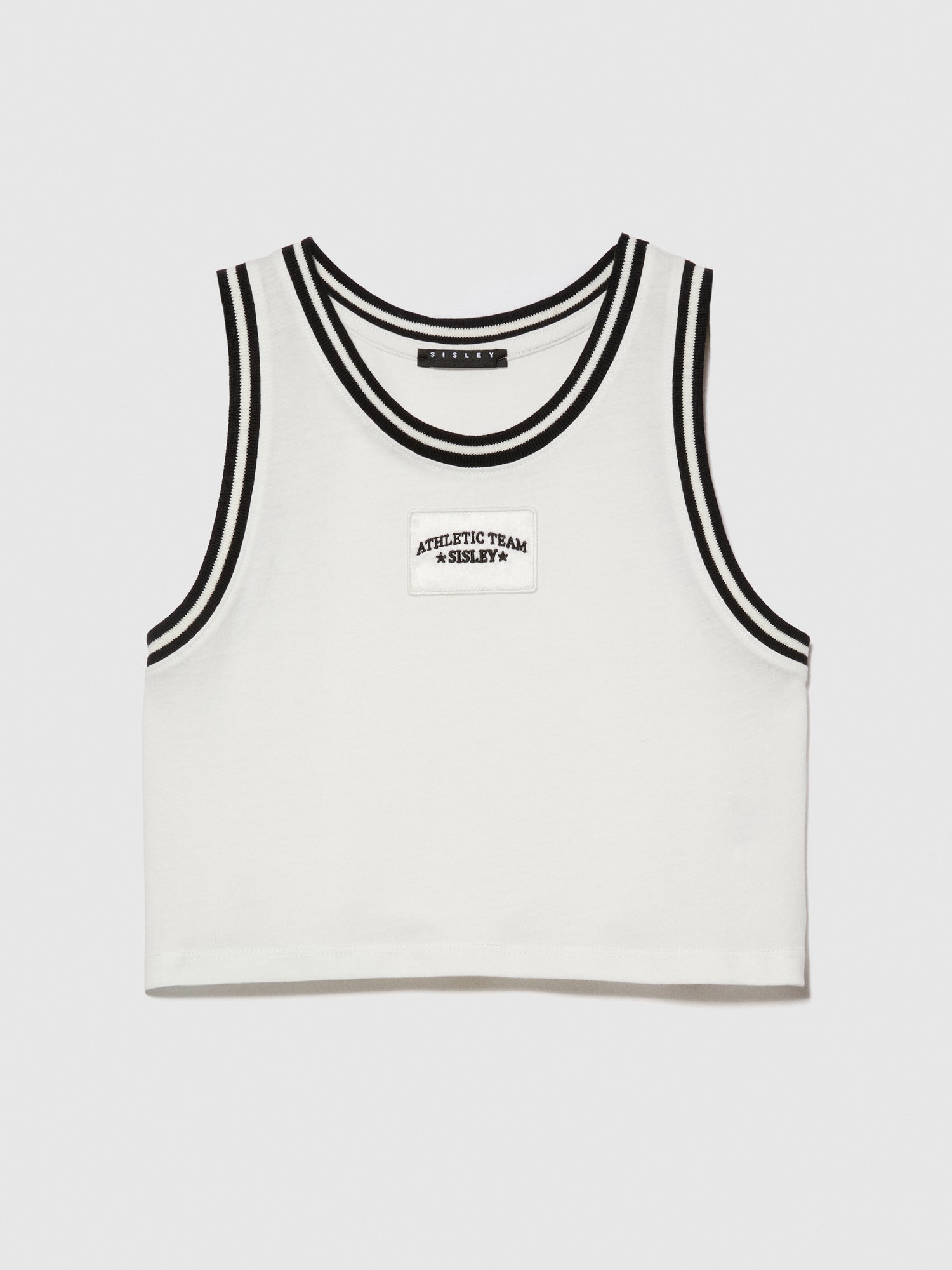 Top con ricamo da bambina bianco | Sisley young Outlet