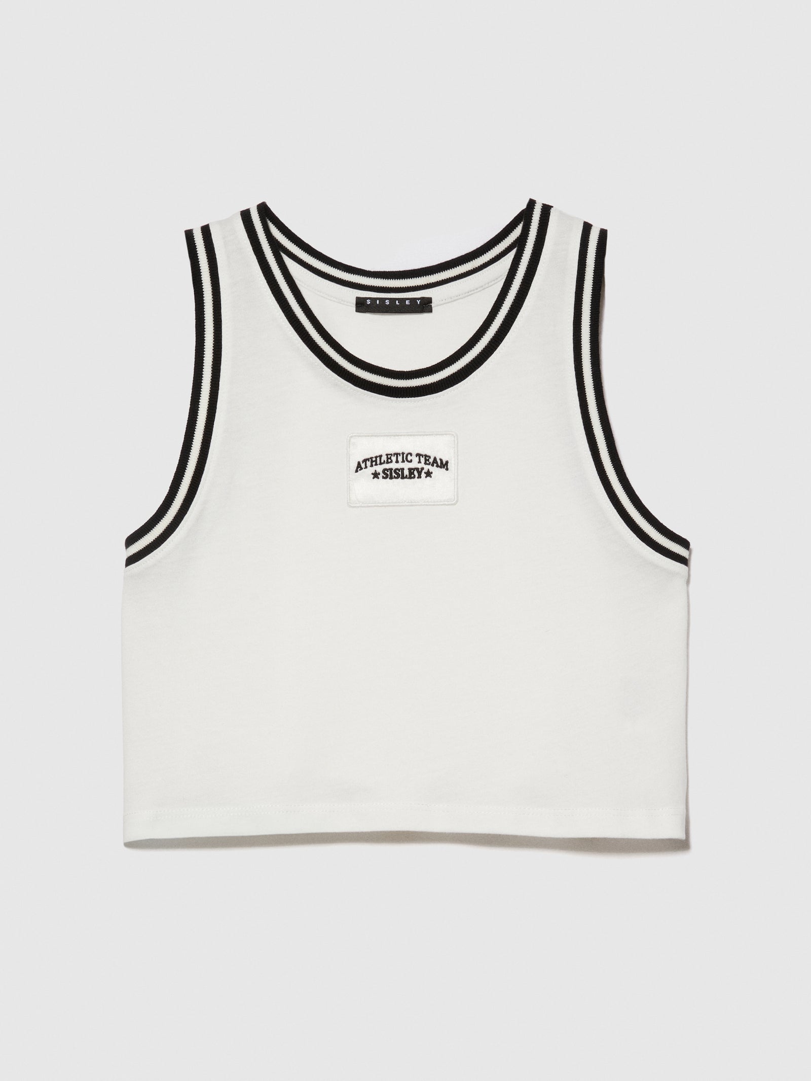 Top con ricamo da bambina bianco | Sisley young Outlet