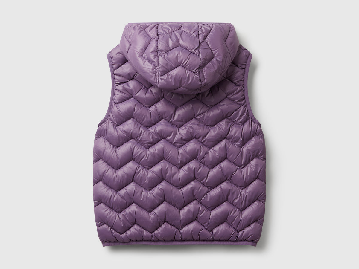 Gilet imbottito con cappuccio