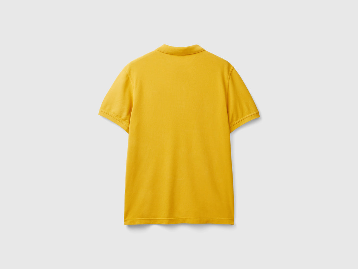 Polo giallo ocra regular fit