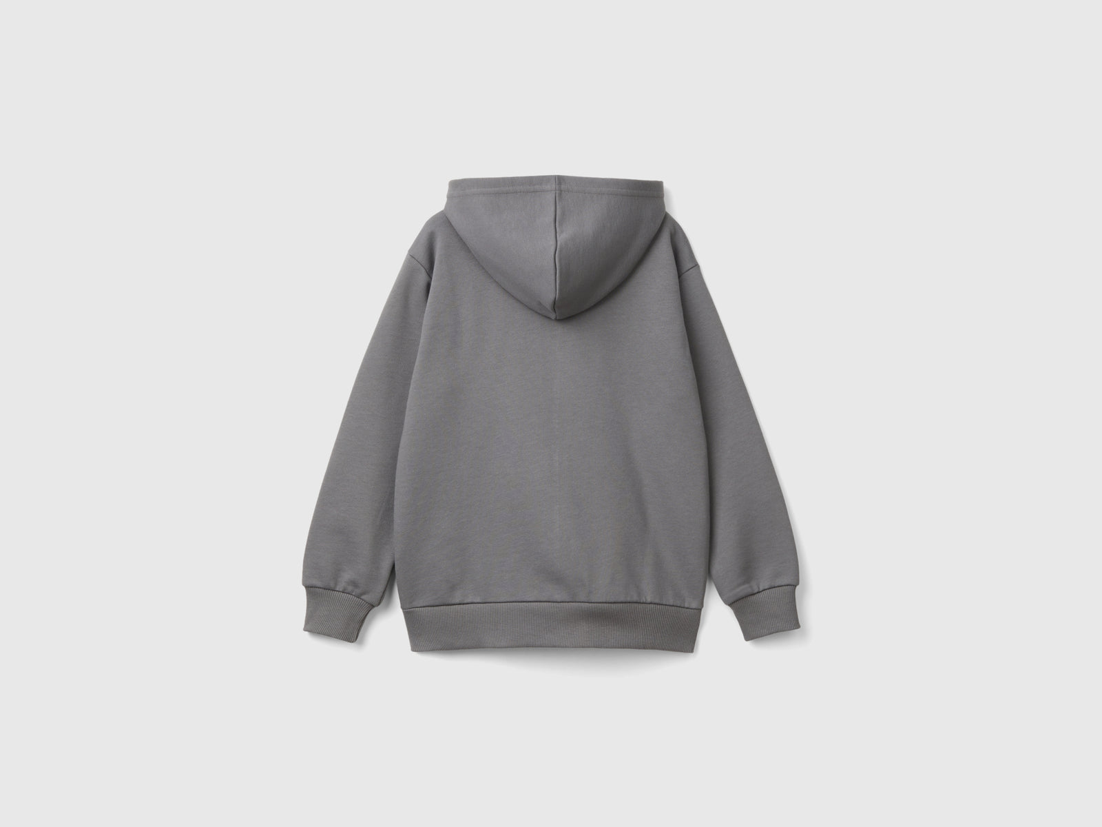 Felpa con zip e stampa da bambino grigio scuro 2 | Benetton Outlet