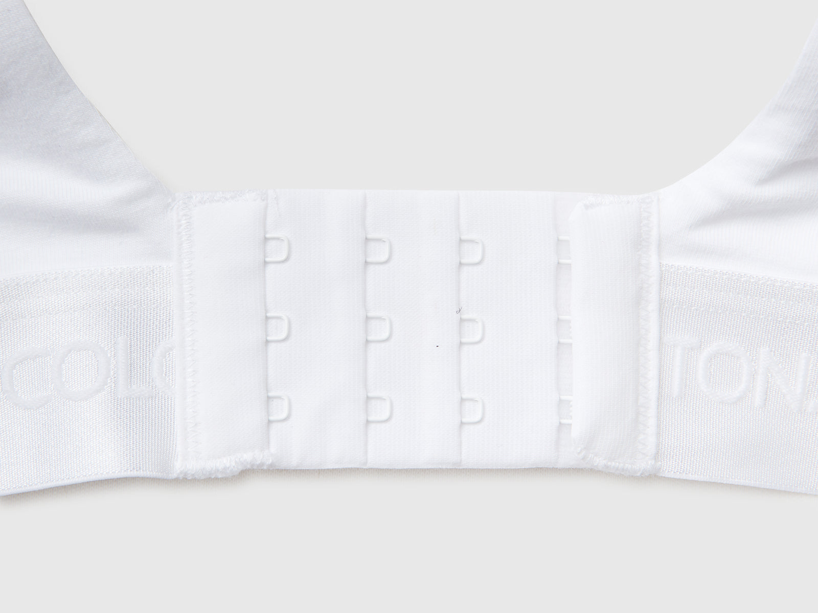 Reggiseno imbottito in cotone stretch da donna bianco 3 | Benetton Outlet